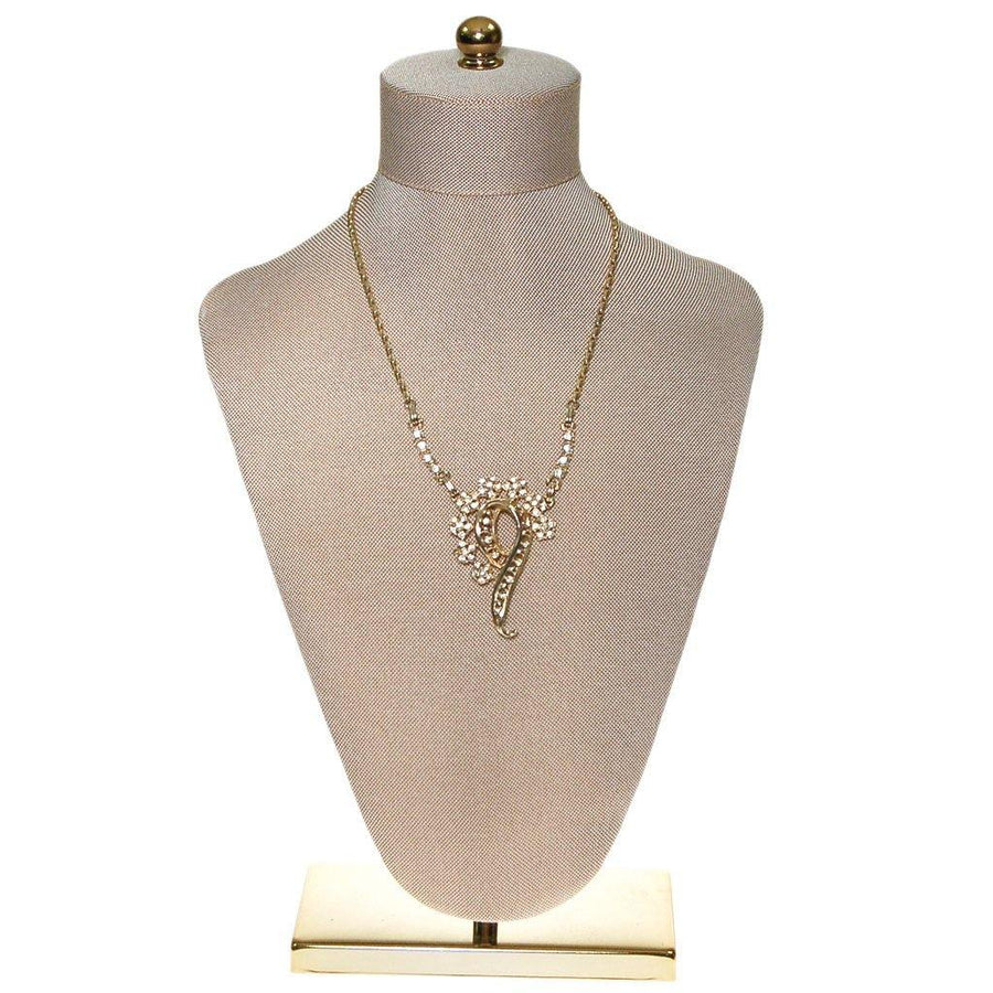 Rhinestone Statement Necklace by Unsigned Beauty - Vintage Meet Modern Vintage Jewelry - Chicago, Illinois - #oldhollywoodglamour #vintagemeetmodern #designervintage #jewelrybox #antiquejewelry #vintagejewelry