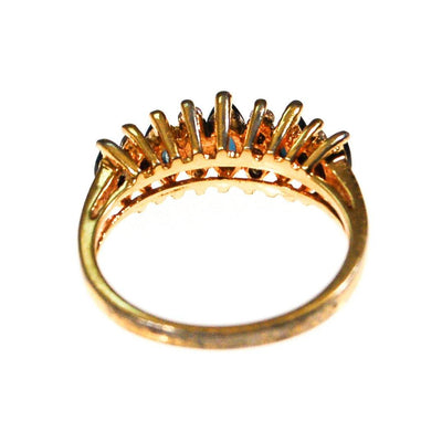 Sapphire and CZ Ring, Band by Sapphire - Vintage Meet Modern Vintage Jewelry - Chicago, Illinois - #oldhollywoodglamour #vintagemeetmodern #designervintage #jewelrybox #antiquejewelry #vintagejewelry