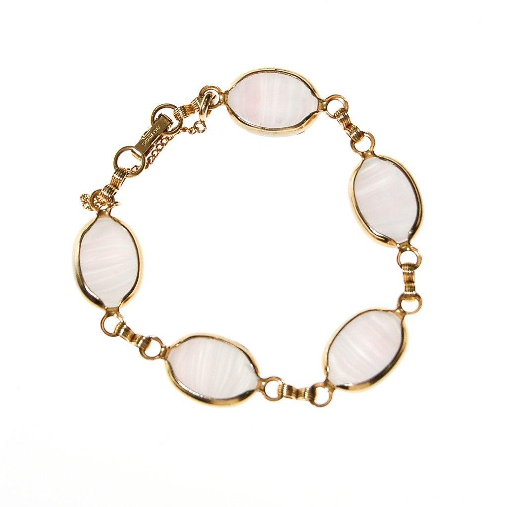 Sarah Coventry Agate Bracelet by Sarah Coventry - Vintage Meet Modern Vintage Jewelry - Chicago, Illinois - #oldhollywoodglamour #vintagemeetmodern #designervintage #jewelrybox #antiquejewelry #vintagejewelry