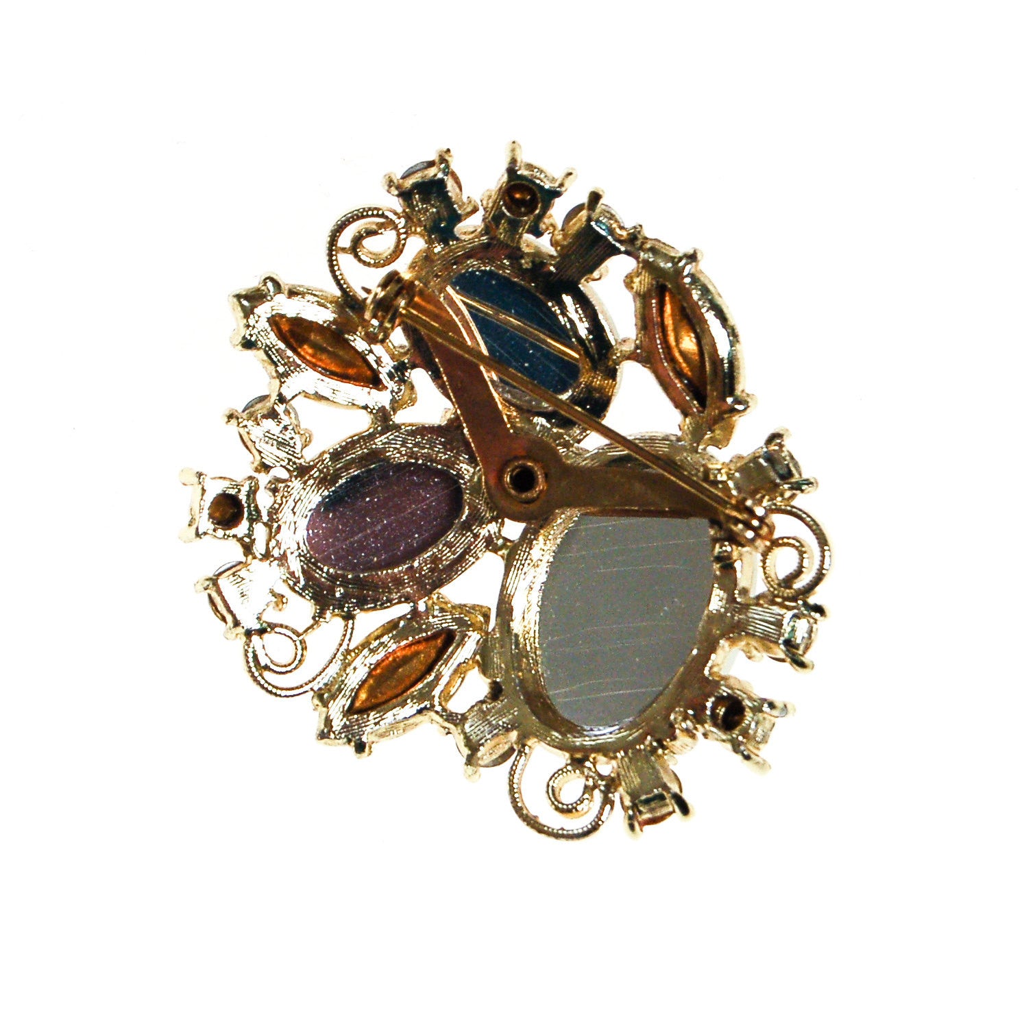 Yellow, White, Opaline Rhinestone Brooch by Unsigned Beauty - Vintage Meet Modern Vintage Jewelry - Chicago, Illinois - #oldhollywoodglamour #vintagemeetmodern #designervintage #jewelrybox #antiquejewelry #vintagejewelry