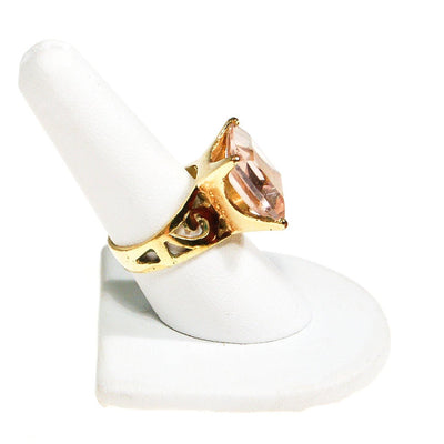 Pink Crystal Statement Ring by Unsigned Beauty - Vintage Meet Modern Vintage Jewelry - Chicago, Illinois - #oldhollywoodglamour #vintagemeetmodern #designervintage #jewelrybox #antiquejewelry #vintagejewelry