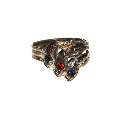Silver Triple Coiled Snake Ring by 1970's - Vintage Meet Modern Vintage Jewelry - Chicago, Illinois - #oldhollywoodglamour #vintagemeetmodern #designervintage #jewelrybox #antiquejewelry #vintagejewelry