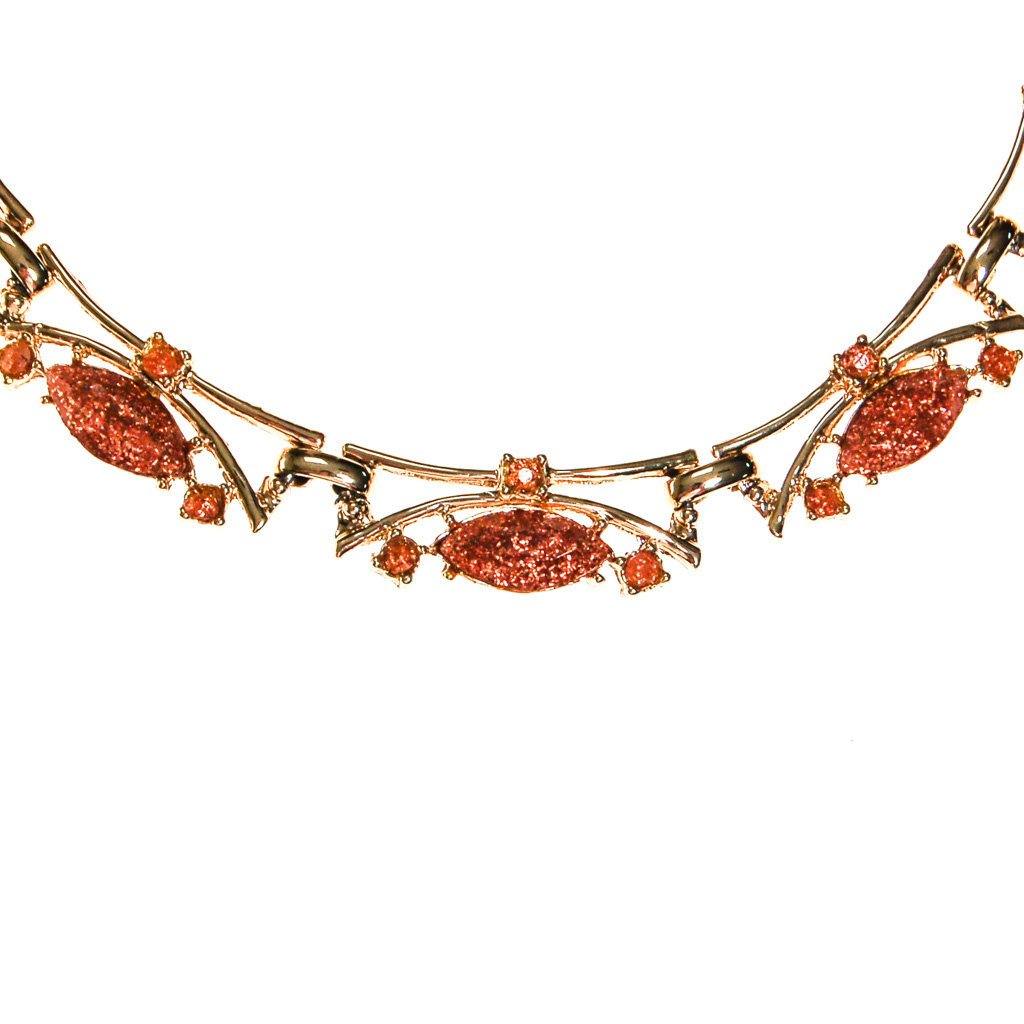 Goldstone Galactic Necklace by Mid Century Modern - Vintage Meet Modern Vintage Jewelry - Chicago, Illinois - #oldhollywoodglamour #vintagemeetmodern #designervintage #jewelrybox #antiquejewelry #vintagejewelry