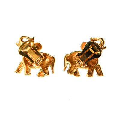 Bob Mackie Elephant Earrings by Bob Mackie - Vintage Meet Modern Vintage Jewelry - Chicago, Illinois - #oldhollywoodglamour #vintagemeetmodern #designervintage #jewelrybox #antiquejewelry #vintagejewelry