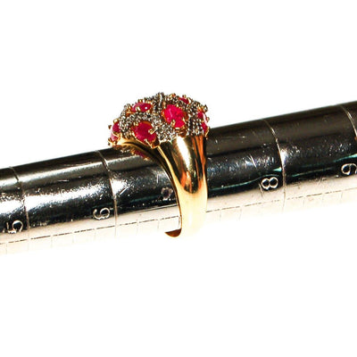 Vintage Ruby Domed Statement Ring by Ruby - Vintage Meet Modern Vintage Jewelry - Chicago, Illinois - #oldhollywoodglamour #vintagemeetmodern #designervintage #jewelrybox #antiquejewelry #vintagejewelry