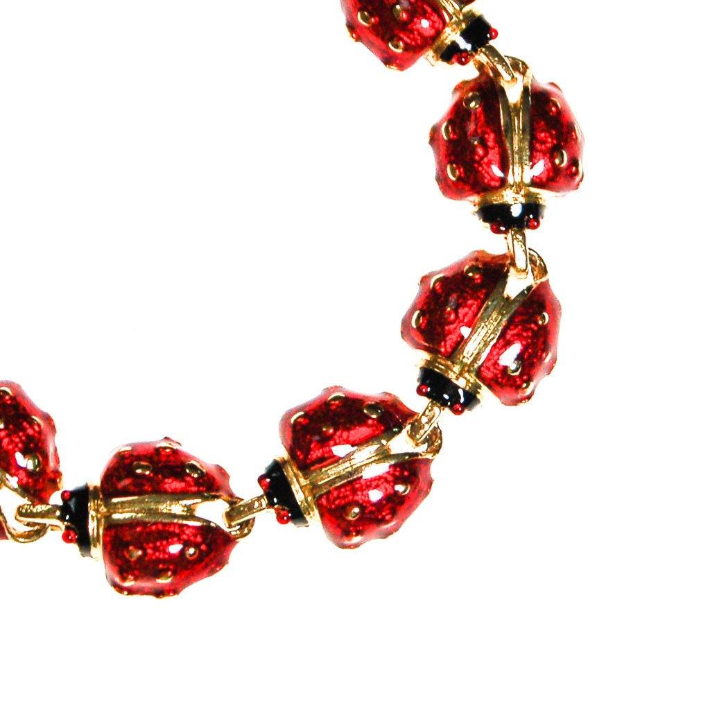 Lucky Little Ladybug Bracelet by Vintage Meet Modern - Vintage Meet Modern Vintage Jewelry - Chicago, Illinois - #oldhollywoodglamour #vintagemeetmodern #designervintage #jewelrybox #antiquejewelry #vintagejewelry