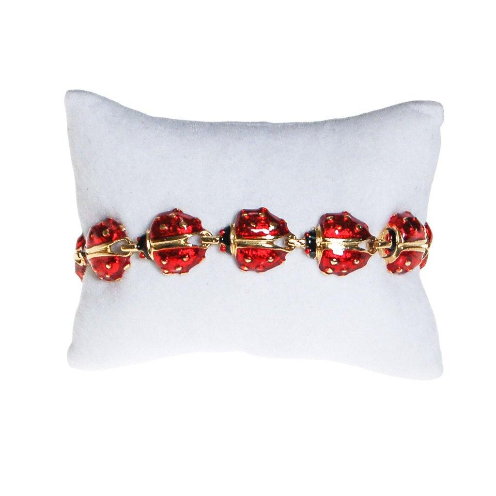 Lucky Little Ladybug Bracelet by Vintage Meet Modern - Vintage Meet Modern Vintage Jewelry - Chicago, Illinois - #oldhollywoodglamour #vintagemeetmodern #designervintage #jewelrybox #antiquejewelry #vintagejewelry