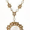 Cupid and Psyche Mythological Crystal Cameo Pendant Necklace by Goldette - Vintage Meet Modern Vintage Jewelry - Chicago, Illinois - #oldhollywoodglamour #vintagemeetmodern #designervintage #jewelrybox #antiquejewelry #vintagejewelry