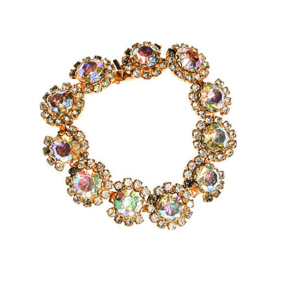 Aurora Borealis Rhinestone Bracelet by Unsigned Beauty - Vintage Meet Modern Vintage Jewelry - Chicago, Illinois - #oldhollywoodglamour #vintagemeetmodern #designervintage #jewelrybox #antiquejewelry #vintagejewelry