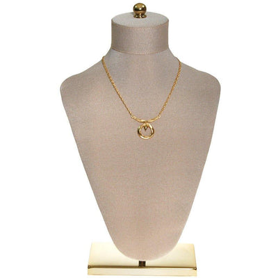 Crown Trifari Lotus Necklace, Gold Tone, Delicate Chain, Designer Vintage Jewelry, Orientalism, Asian Inspired by Crown Trifari - Vintage Meet Modern Vintage Jewelry - Chicago, Illinois - #oldhollywoodglamour #vintagemeetmodern #designervintage #jewelrybox #antiquejewelry #vintagejewelry
