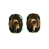 Art Deco Green Crystal Earrings set Sterling Silver by Sterling Silver - Vintage Meet Modern Vintage Jewelry - Chicago, Illinois - #oldhollywoodglamour #vintagemeetmodern #designervintage #jewelrybox #antiquejewelry #vintagejewelry