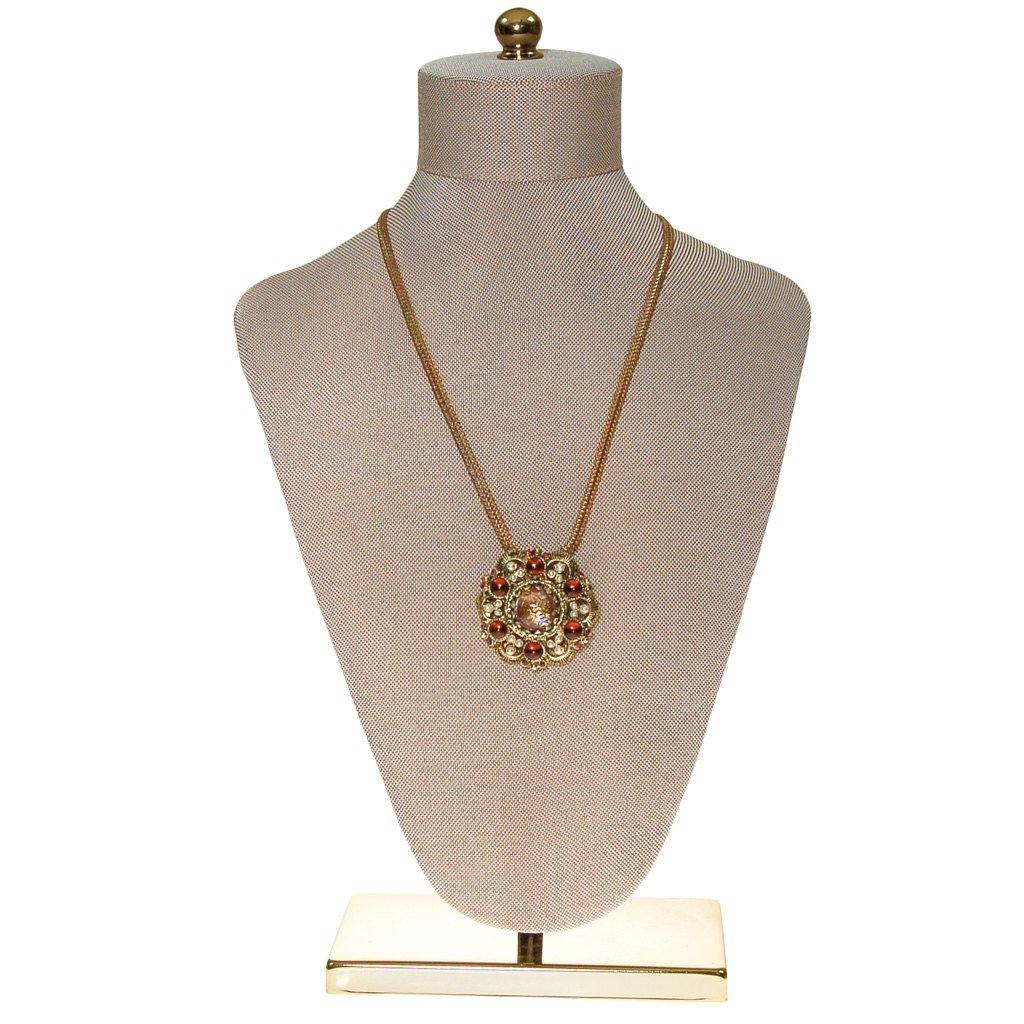 Weiss Fire Opal Dragons Breath Seed Pearl and Amethyst Rhinestone Brooch by Weiss - Vintage Meet Modern Vintage Jewelry - Chicago, Illinois - #oldhollywoodglamour #vintagemeetmodern #designervintage #jewelrybox #antiquejewelry #vintagejewelry