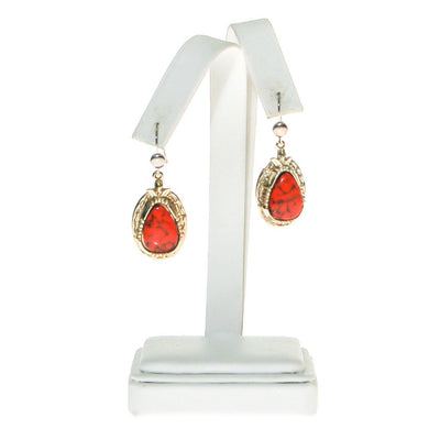 Southwestern Bohemian Chic Red Coral Earrings by ART MODE by ART MODE - Vintage Meet Modern Vintage Jewelry - Chicago, Illinois - #oldhollywoodglamour #vintagemeetmodern #designervintage #jewelrybox #antiquejewelry #vintagejewelry