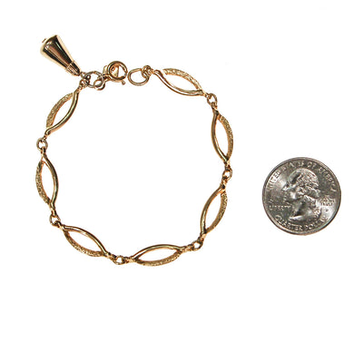 Sarah Coventry Gold Link Bracelet by Sarah Coventry - Vintage Meet Modern Vintage Jewelry - Chicago, Illinois - #oldhollywoodglamour #vintagemeetmodern #designervintage #jewelrybox #antiquejewelry #vintagejewelry