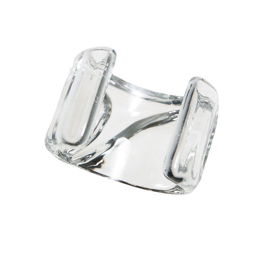 Estee Lauder Couture Clear Lucite Wide Cuff Bracelet by Estee Lauder - Vintage Meet Modern Vintage Jewelry - Chicago, Illinois - #oldhollywoodglamour #vintagemeetmodern #designervintage #jewelrybox #antiquejewelry #vintagejewelry