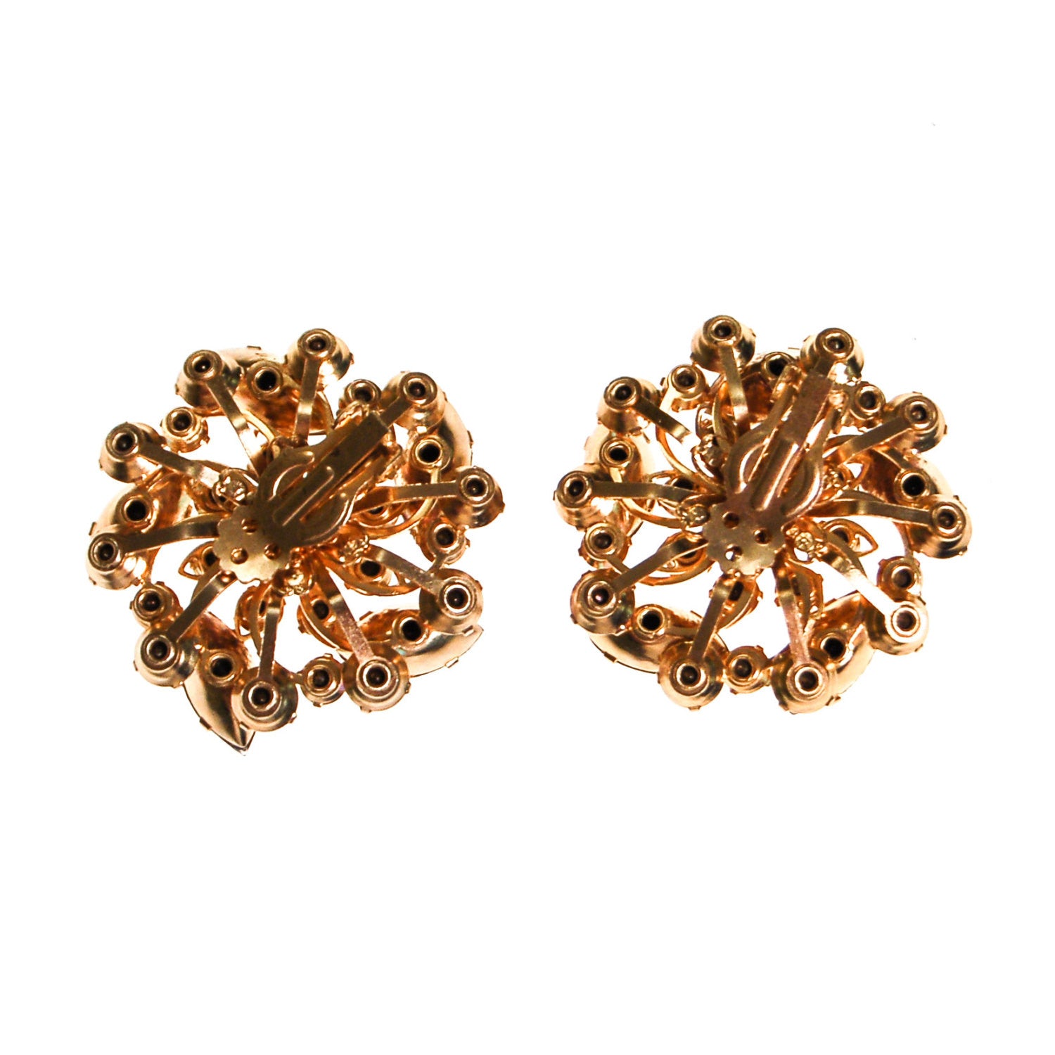 Black Diamond and Aurora Borealis Rhinestone Statement Earrings by Unsigned Beauty - Vintage Meet Modern Vintage Jewelry - Chicago, Illinois - #oldhollywoodglamour #vintagemeetmodern #designervintage #jewelrybox #antiquejewelry #vintagejewelry