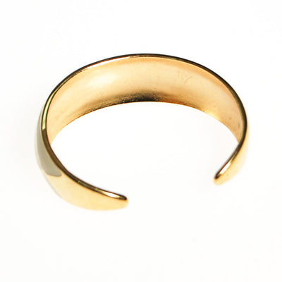 White and Gold Cuff Bracelet by Unsigned Beauty - Vintage Meet Modern Vintage Jewelry - Chicago, Illinois - #oldhollywoodglamour #vintagemeetmodern #designervintage #jewelrybox #antiquejewelry #vintagejewelry