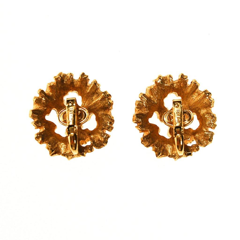 Crown Trifari Golden Leaves Earrings by Crown Trifari - Vintage Meet Modern Vintage Jewelry - Chicago, Illinois - #oldhollywoodglamour #vintagemeetmodern #designervintage #jewelrybox #antiquejewelry #vintagejewelry