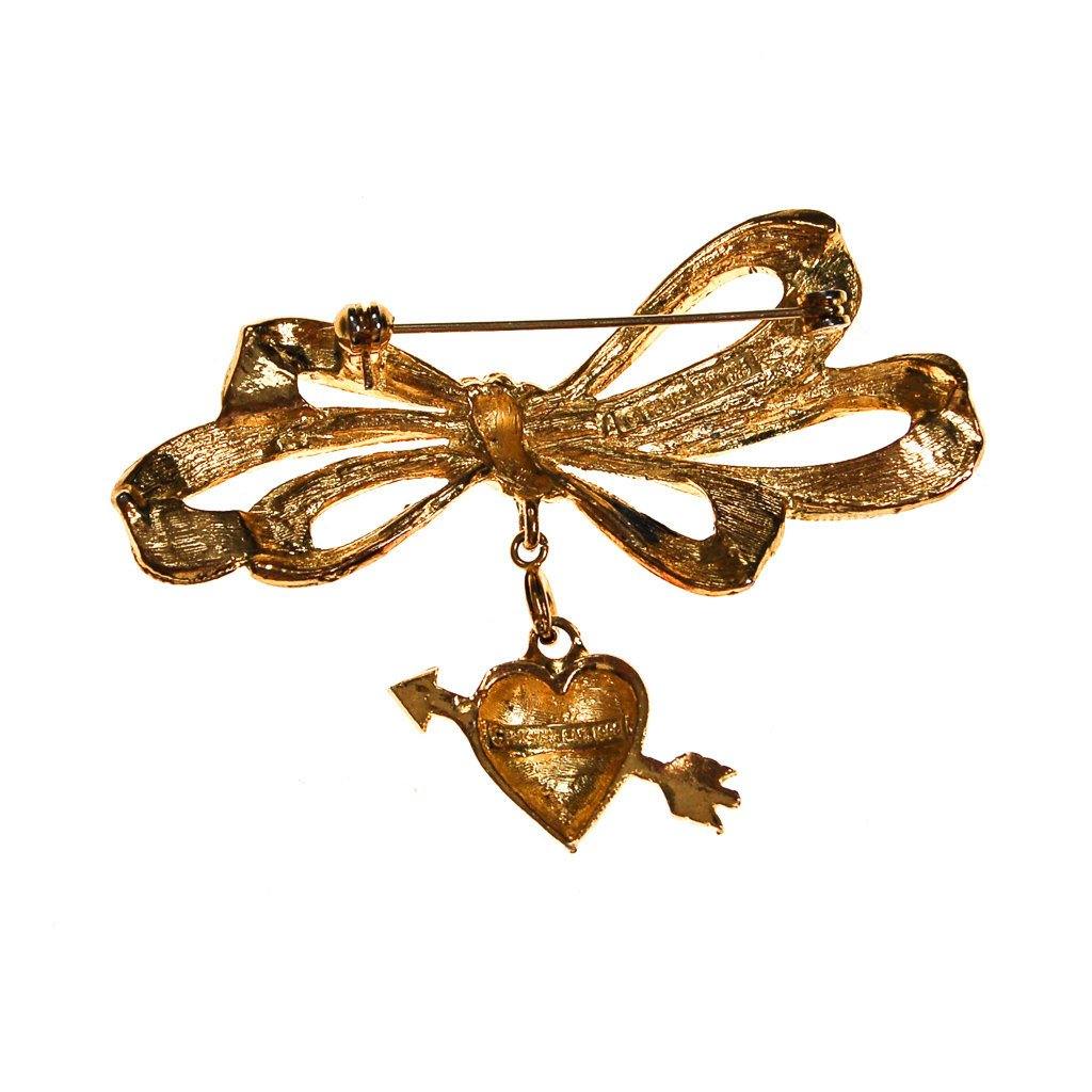 Cupids Heart and Arrow Brooch by Phister Enterprises by Phister Enterprises - Vintage Meet Modern Vintage Jewelry - Chicago, Illinois - #oldhollywoodglamour #vintagemeetmodern #designervintage #jewelrybox #antiquejewelry #vintagejewelry