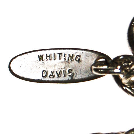 Whiting and Davis Hematite Carved Flower Statement Necklace by Whiting and Davis - Vintage Meet Modern Vintage Jewelry - Chicago, Illinois - #oldhollywoodglamour #vintagemeetmodern #designervintage #jewelrybox #antiquejewelry #vintagejewelry