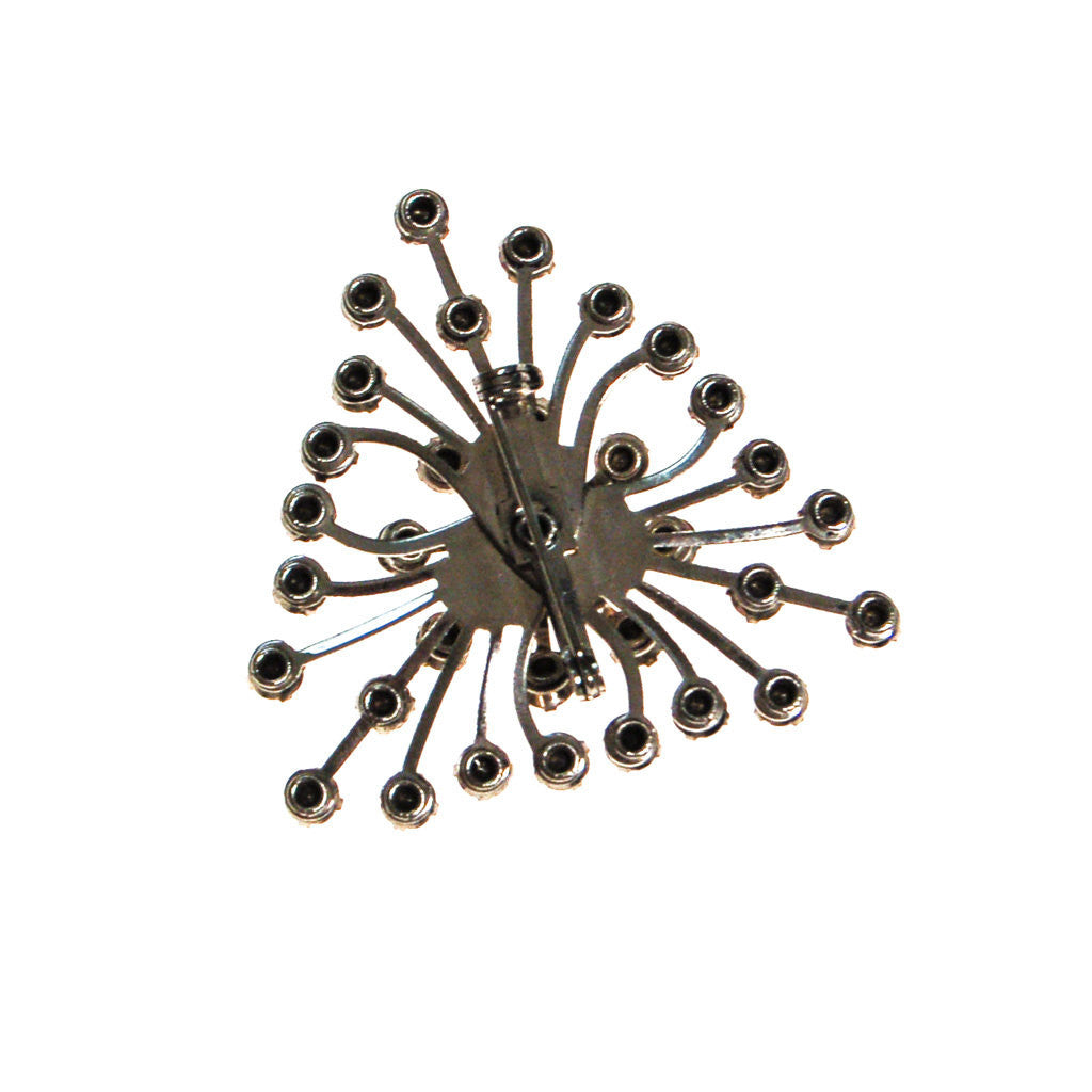 Rhinestone Starburst Brooch by Unsigned Beauty - Vintage Meet Modern Vintage Jewelry - Chicago, Illinois - #oldhollywoodglamour #vintagemeetmodern #designervintage #jewelrybox #antiquejewelry #vintagejewelry