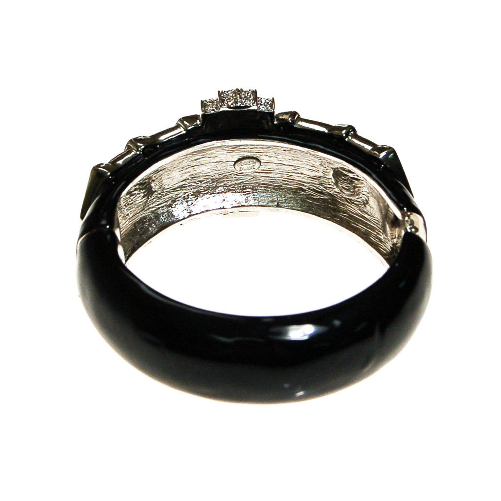 Kenneth Lane Black and Coral Bracelet by Kenneth Lane - Vintage Meet Modern Vintage Jewelry - Chicago, Illinois - #oldhollywoodglamour #vintagemeetmodern #designervintage #jewelrybox #antiquejewelry #vintagejewelry