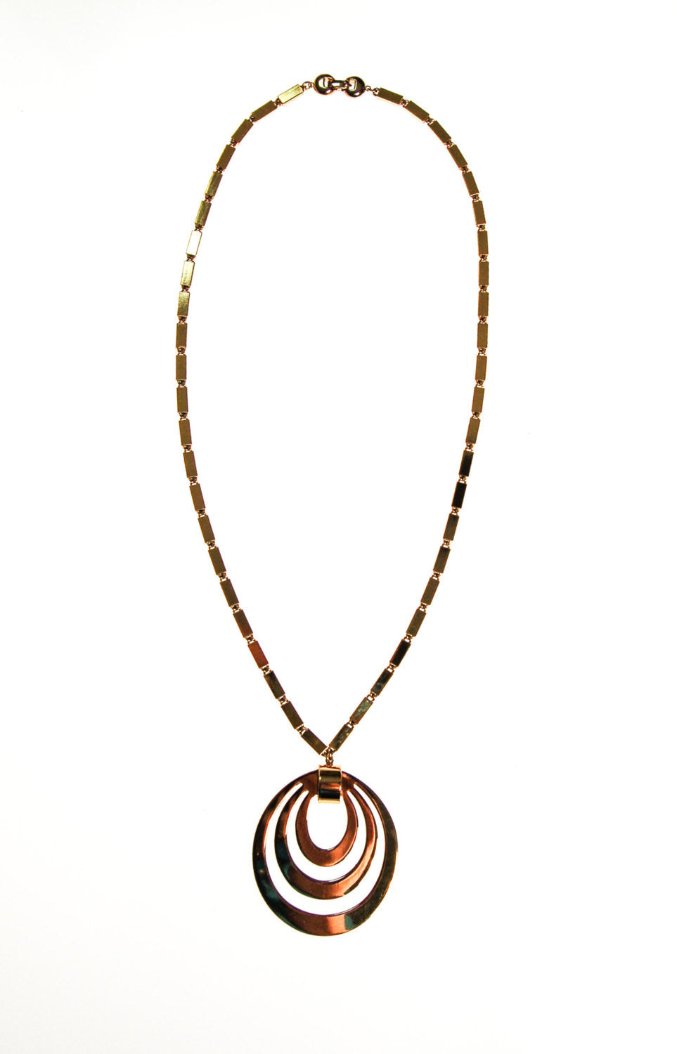 Monet Mad for Mod Bold Gold Statement Necklace by Monet - Vintage Meet Modern Vintage Jewelry - Chicago, Illinois - #oldhollywoodglamour #vintagemeetmodern #designervintage #jewelrybox #antiquejewelry #vintagejewelry