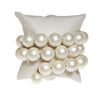 White Pearl Triple Coiled Bracelet by Pearl - Vintage Meet Modern Vintage Jewelry - Chicago, Illinois - #oldhollywoodglamour #vintagemeetmodern #designervintage #jewelrybox #antiquejewelry #vintagejewelry