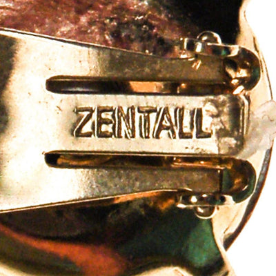 Zentall Iridescent Purple Rhinestone Earrings by Zental - Vintage Meet Modern Vintage Jewelry - Chicago, Illinois - #oldhollywoodglamour #vintagemeetmodern #designervintage #jewelrybox #antiquejewelry #vintagejewelry