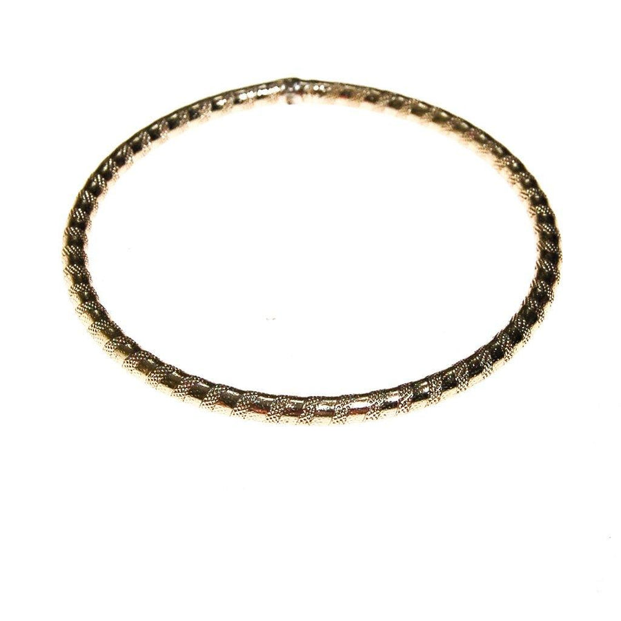 Silver Etched Bangle Bracelet by Silver - Vintage Meet Modern Vintage Jewelry - Chicago, Illinois - #oldhollywoodglamour #vintagemeetmodern #designervintage #jewelrybox #antiquejewelry #vintagejewelry