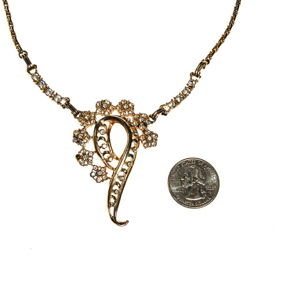 Rhinestone Statement Necklace by Unsigned Beauty - Vintage Meet Modern Vintage Jewelry - Chicago, Illinois - #oldhollywoodglamour #vintagemeetmodern #designervintage #jewelrybox #antiquejewelry #vintagejewelry