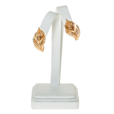Crown Trifari Gold Leaf Earrings by Crown Trifari - Vintage Meet Modern Vintage Jewelry - Chicago, Illinois - #oldhollywoodglamour #vintagemeetmodern #designervintage #jewelrybox #antiquejewelry #vintagejewelry