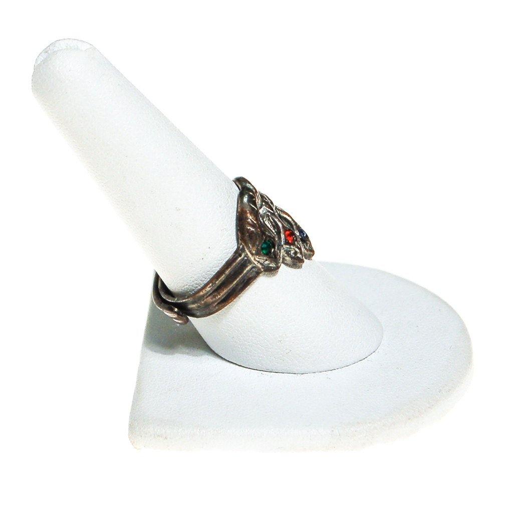 Silver Triple Coiled Snake Ring by 1970's - Vintage Meet Modern Vintage Jewelry - Chicago, Illinois - #oldhollywoodglamour #vintagemeetmodern #designervintage #jewelrybox #antiquejewelry #vintagejewelry