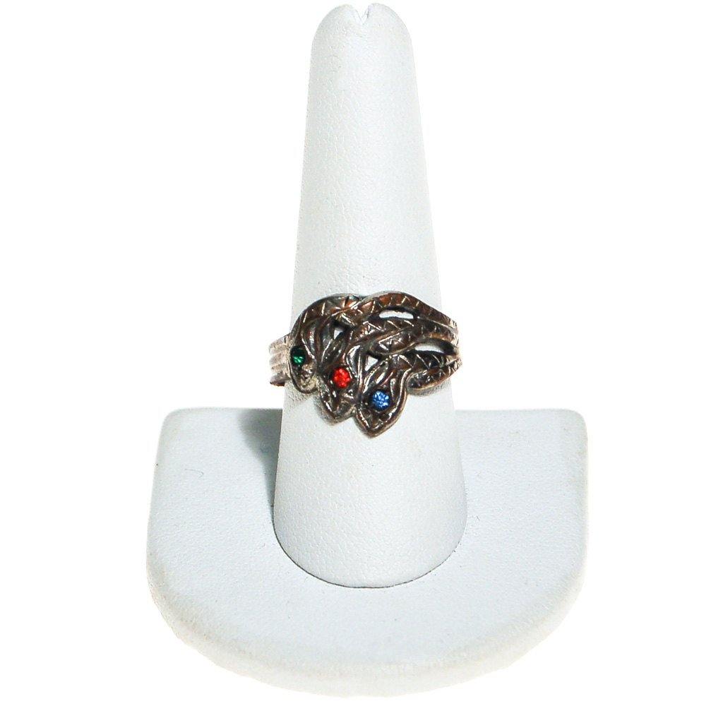 Silver Triple Coiled Snake Ring by 1970's - Vintage Meet Modern Vintage Jewelry - Chicago, Illinois - #oldhollywoodglamour #vintagemeetmodern #designervintage #jewelrybox #antiquejewelry #vintagejewelry