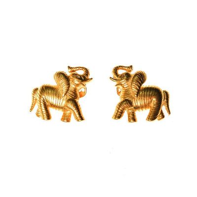 Bob Mackie Elephant Earrings by Bob Mackie - Vintage Meet Modern Vintage Jewelry - Chicago, Illinois - #oldhollywoodglamour #vintagemeetmodern #designervintage #jewelrybox #antiquejewelry #vintagejewelry