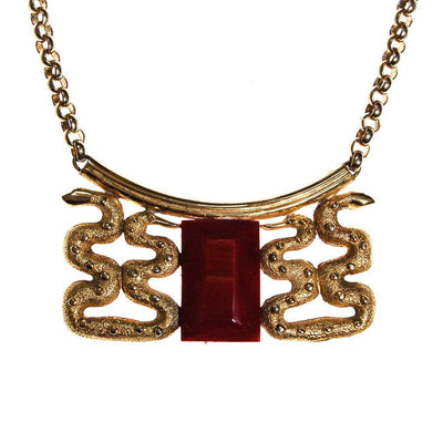 Lanvin Paris Snake Statement Necklace by Lanvin - Vintage Meet Modern Vintage Jewelry - Chicago, Illinois - #oldhollywoodglamour #vintagemeetmodern #designervintage #jewelrybox #antiquejewelry #vintagejewelry
