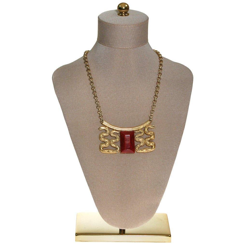 Lanvin Paris Snake Statement Necklace