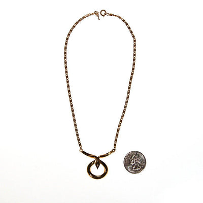 Crown Trifari Lotus Necklace, Gold Tone, Delicate Chain, Designer Vintage Jewelry, Orientalism, Asian Inspired by Crown Trifari - Vintage Meet Modern Vintage Jewelry - Chicago, Illinois - #oldhollywoodglamour #vintagemeetmodern #designervintage #jewelrybox #antiquejewelry #vintagejewelry