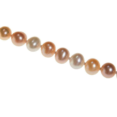 Pink, Peach, White, Freshwater Cultured Pearl Bracelet by Pearls - Vintage Meet Modern Vintage Jewelry - Chicago, Illinois - #oldhollywoodglamour #vintagemeetmodern #designervintage #jewelrybox #antiquejewelry #vintagejewelry
