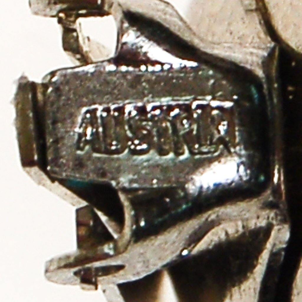 Vintage Austria Blue Aqua Headlight Rhinestone Earrings by 1950s - Vintage Meet Modern Vintage Jewelry - Chicago, Illinois - #oldhollywoodglamour #vintagemeetmodern #designervintage #jewelrybox #antiquejewelry #vintagejewelry