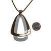 Napier White and Gold Modernist Pendant Necklace by Napier - Vintage Meet Modern Vintage Jewelry - Chicago, Illinois - #oldhollywoodglamour #vintagemeetmodern #designervintage #jewelrybox #antiquejewelry #vintagejewelry