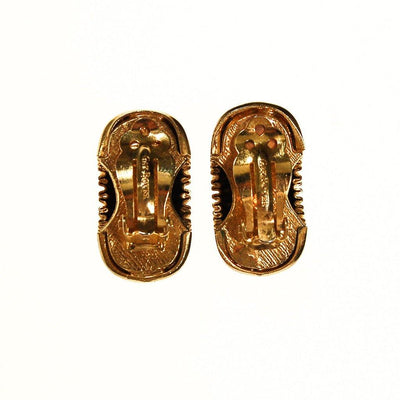 Gay Boyer Gold Ribbed Hoop Earrings by Gay Boyer - Vintage Meet Modern Vintage Jewelry - Chicago, Illinois - #oldhollywoodglamour #vintagemeetmodern #designervintage #jewelrybox #antiquejewelry #vintagejewelry