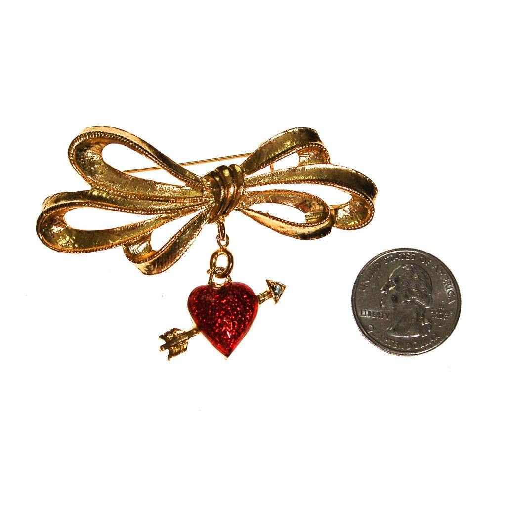 Cupids Heart and Arrow Brooch by Phister Enterprises by Phister Enterprises - Vintage Meet Modern Vintage Jewelry - Chicago, Illinois - #oldhollywoodglamour #vintagemeetmodern #designervintage #jewelrybox #antiquejewelry #vintagejewelry