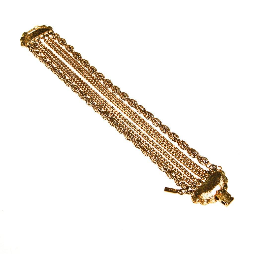 Monet Gold Multi Chain Bracelet by Monet - Vintage Meet Modern Vintage Jewelry - Chicago, Illinois - #oldhollywoodglamour #vintagemeetmodern #designervintage #jewelrybox #antiquejewelry #vintagejewelry