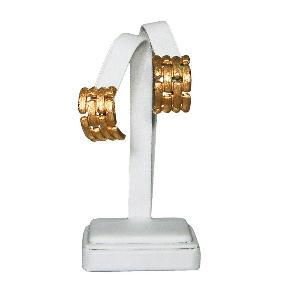 Givenchy Couture Gold Chain Link Earrings by Givenchy - Vintage Meet Modern Vintage Jewelry - Chicago, Illinois - #oldhollywoodglamour #vintagemeetmodern #designervintage #jewelrybox #antiquejewelry #vintagejewelry