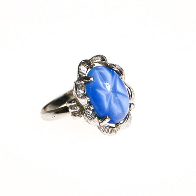 Light Blue Star Sapphire Statement Ring by Sarah Coventry by Sarah Coventry - Vintage Meet Modern Vintage Jewelry - Chicago, Illinois - #oldhollywoodglamour #vintagemeetmodern #designervintage #jewelrybox #antiquejewelry #vintagejewelry