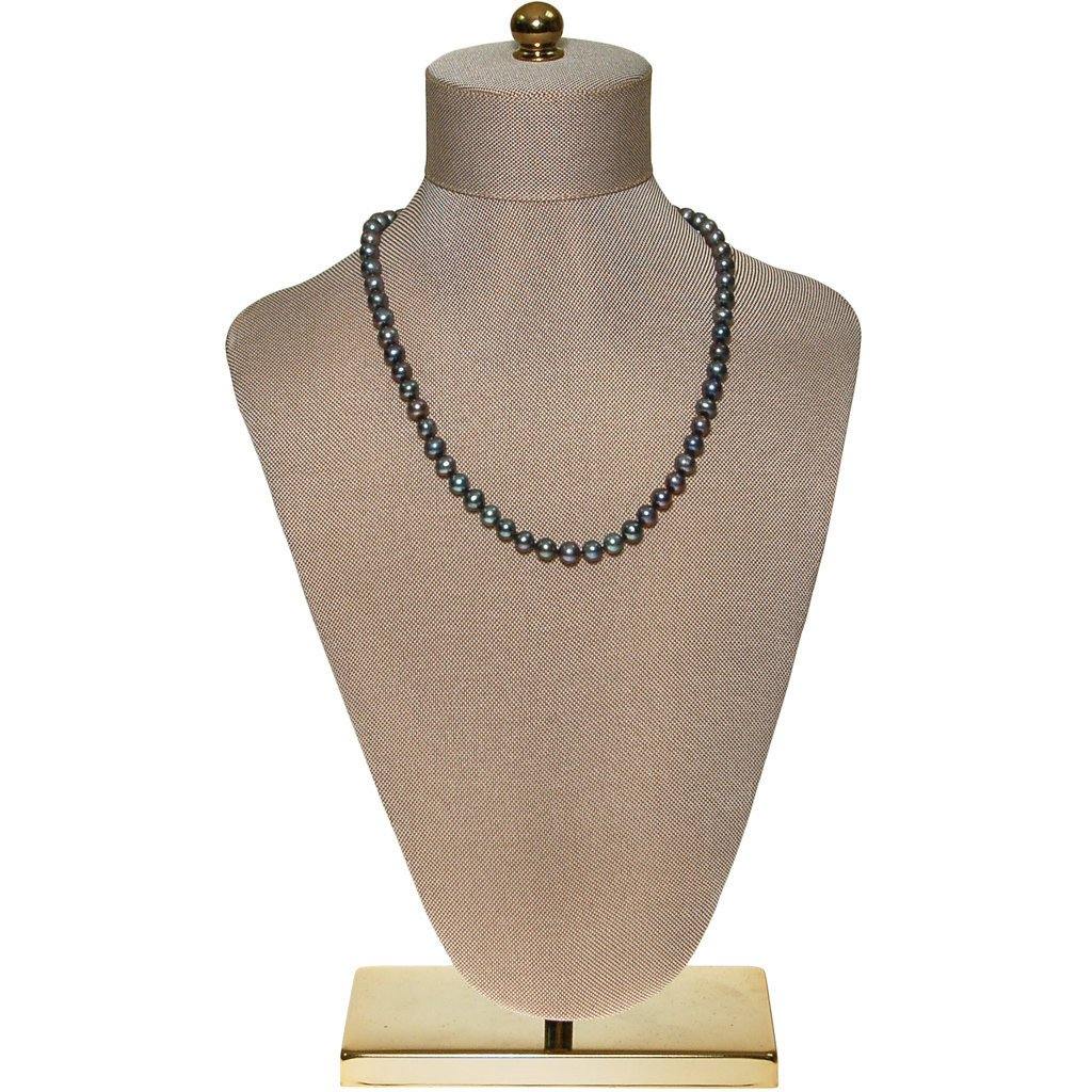 Black Cultured Freshwater Pearl Necklace
