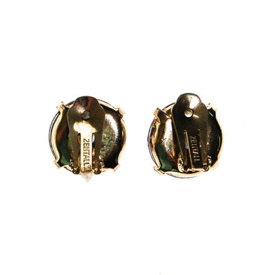 Zentall Iridescent Purple Rhinestone Earrings by Zental - Vintage Meet Modern Vintage Jewelry - Chicago, Illinois - #oldhollywoodglamour #vintagemeetmodern #designervintage #jewelrybox #antiquejewelry #vintagejewelry