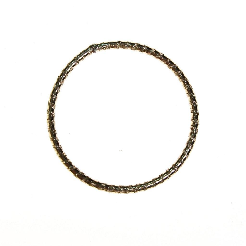 Silver Etched Bangle Bracelet by Silver - Vintage Meet Modern Vintage Jewelry - Chicago, Illinois - #oldhollywoodglamour #vintagemeetmodern #designervintage #jewelrybox #antiquejewelry #vintagejewelry