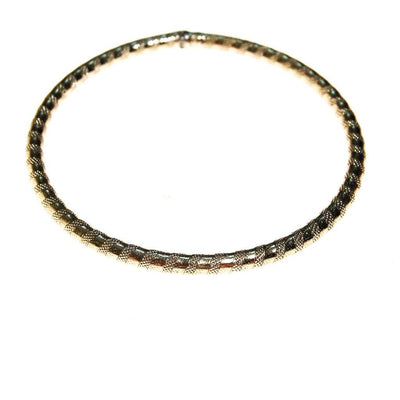 Silver Etched Bangle Bracelet by Silver - Vintage Meet Modern Vintage Jewelry - Chicago, Illinois - #oldhollywoodglamour #vintagemeetmodern #designervintage #jewelrybox #antiquejewelry #vintagejewelry